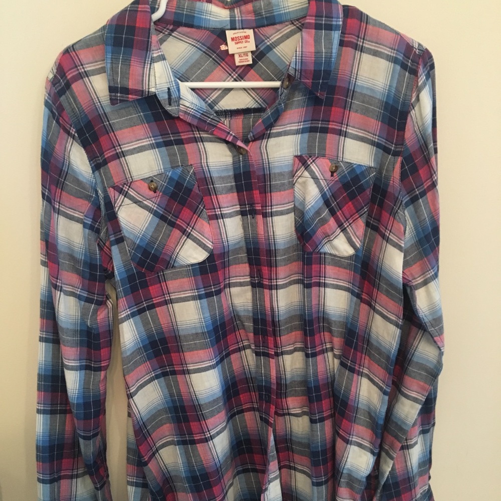 Plaid long sleeve shirt